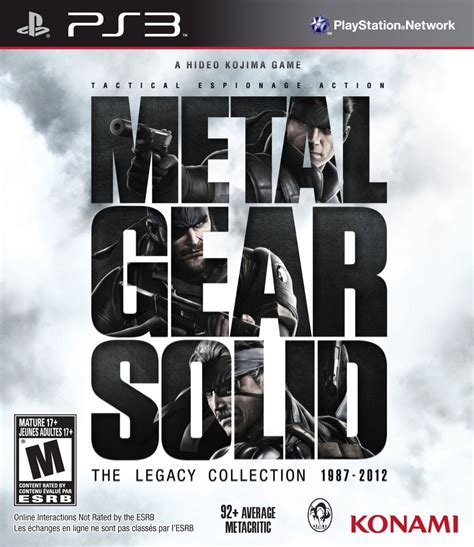 Metal Gear Solid: The Legacy Collection PlayStation 4 Box Art 